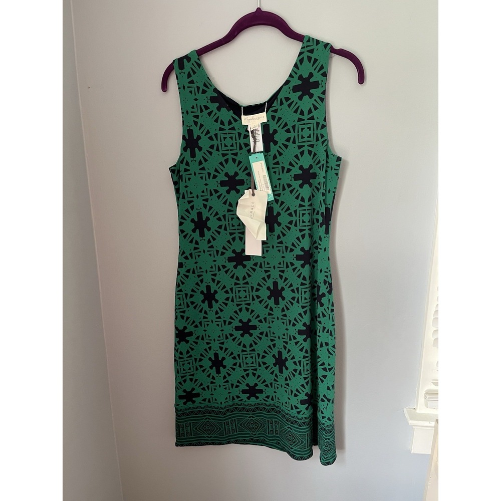 Magnolia Grace Women's Stitch Fix Parissa Reversible Knit Dress Sz. S Navy Green